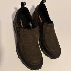 Merrell Men's Dark Brown Waterproof Slip-On Loafers